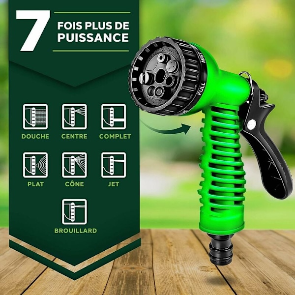 Joustava ja laajennettava puutarhaletku Retractable Garden Hose (7,5m)