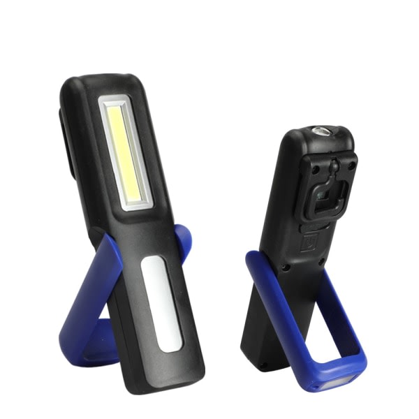 Corn Stick LED Walkman USB ljus Uppladdningsbar Corn Stick Work Light Multifunktionell ficklampa med krok blå