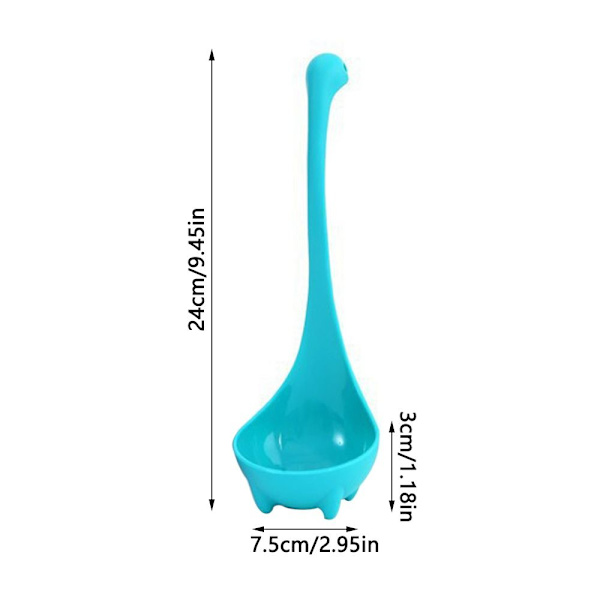 3 st Nessie soppslev Loch Ness Design stående sked Hem Kök Bar Matlagningsredskap-FA6-