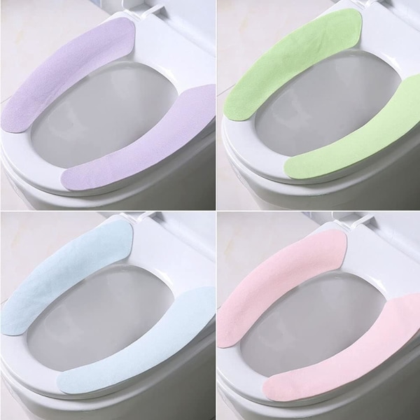 4 Pairs Toilet Lid Covers? Washable Warm Toilet Seat Cushion