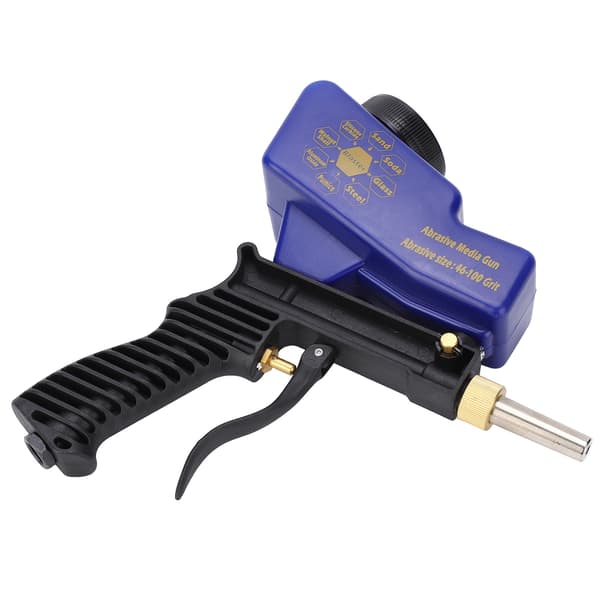 Gravity Feed Sandblasting Gun, Air Powered Sandblaster, Handheld Tool, 70-150 PSI, 6000 RPM-FA-