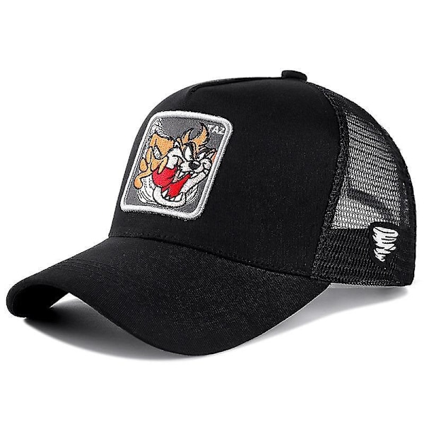 Mickey Snapback -puuvillainen baseball-lippis ja isän verkkopäähine / rekkakuskin hattu TAZ BLACK