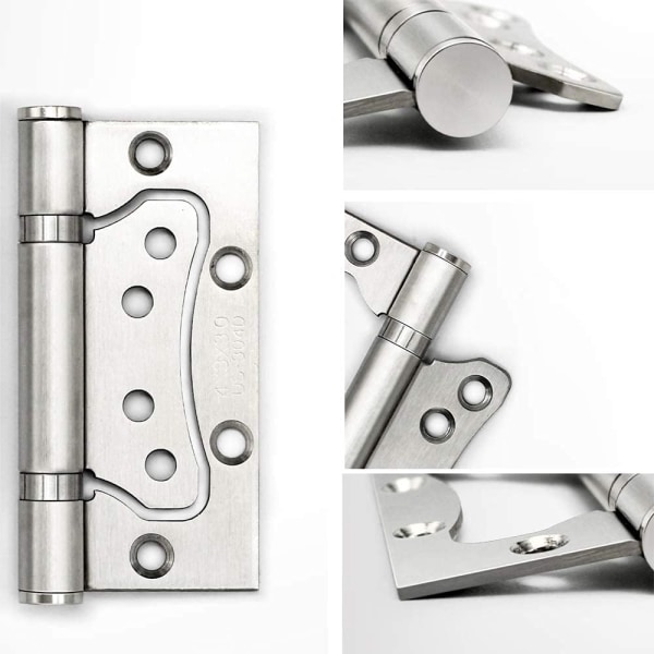 3 stk. Heavy Duty dørhængsler 100mm*36mm rustfrit stål hængsler