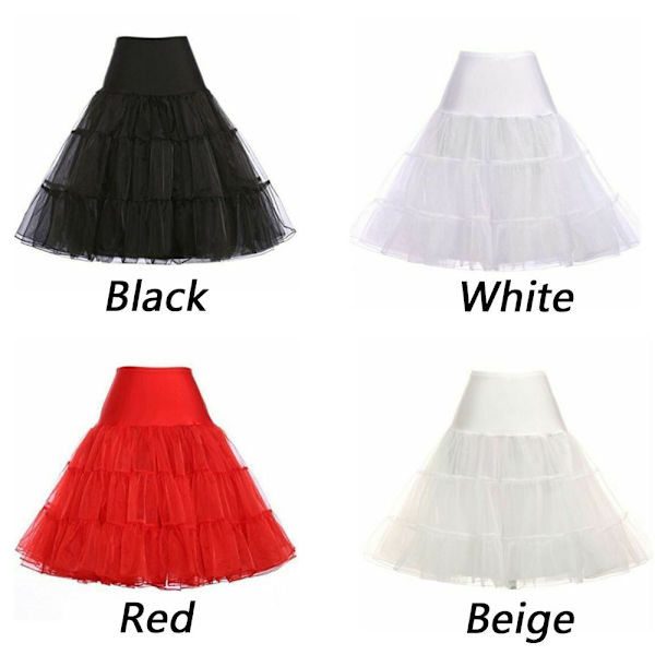 Tutu-hame Kristall Gaze -alusmekko Hääpuku PUNAINEN red