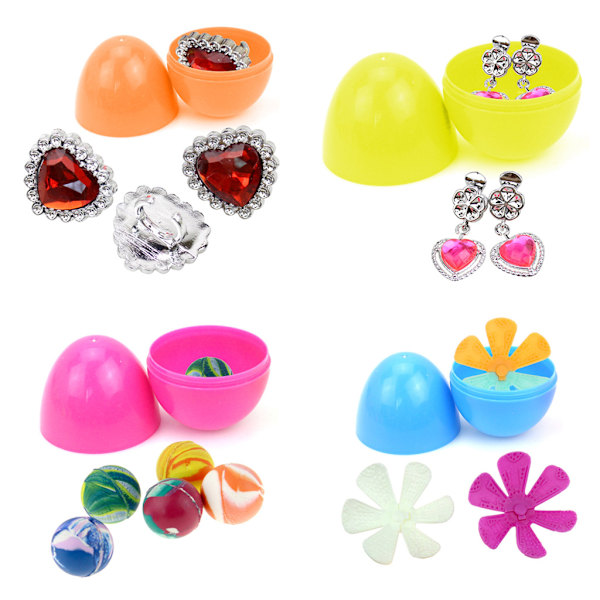 12 stk. Ny påskefyldt overraskelsesæg med legetøj indeni Gashapon Party Favors