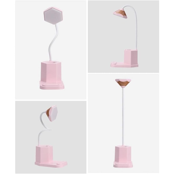 Bordlampe, varmt hvitt lys USB oppladbar justerbar berøring