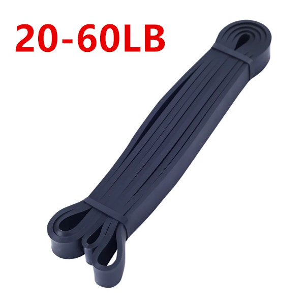 Motståndsband Träning Elastiskt Naturlatex Träning Gummiögla Styrka gummiband gym Fitness Träning Expander black