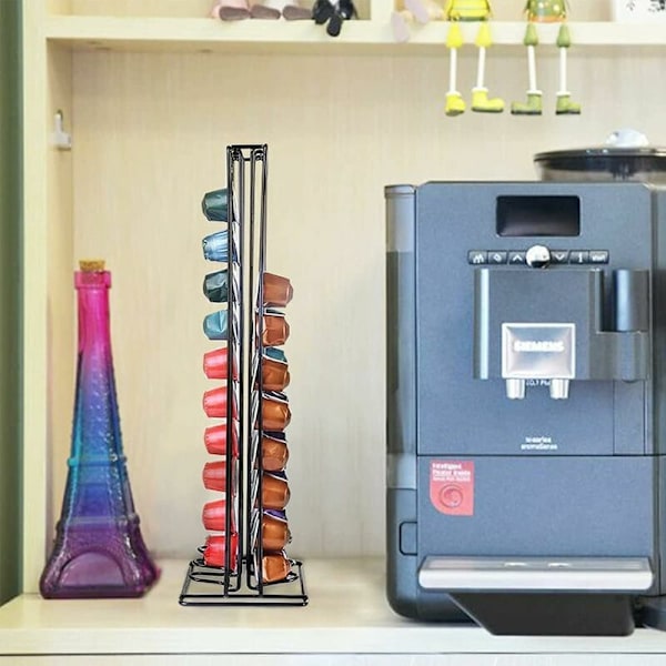 Nespresso kaffekapslar ställ, förvaring för 60 kapslar, kökstillbehör