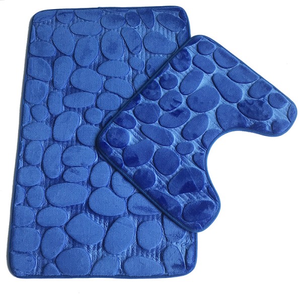 Set med 3 halkfria badmattor Andas badmattor av memory foam