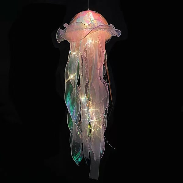 Diy Jellyfish Lampe Lanterne Kreative Lanterner Diy Soveværelse Dekoration P