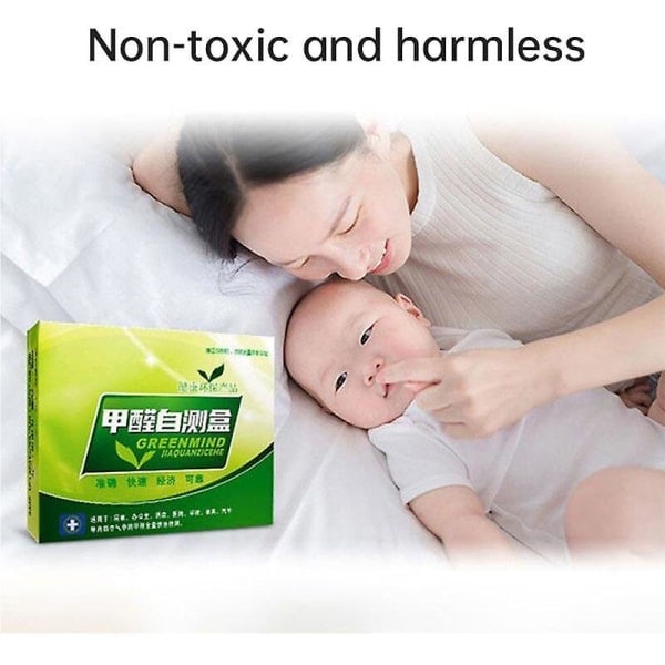 Formaldehyd Test Kit Testpapper Nytt Hem Inomhusluftkvalitetstestreagens Provrörstestare Hem Självtest Gasdetektor, 6 lådor null none