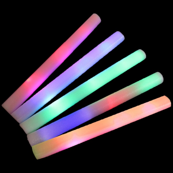 30 stk skumlys LED rally karneval flerfarget heiar one size