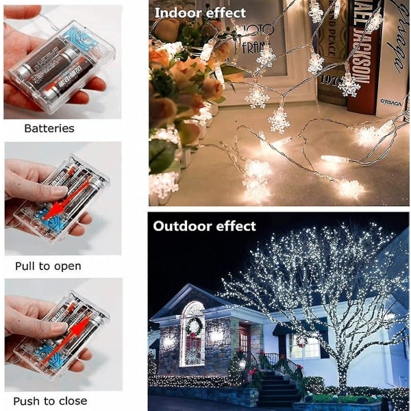 Jouluvalot, Lumikidevalot 19,6 Ft 40 Led Keiju L
