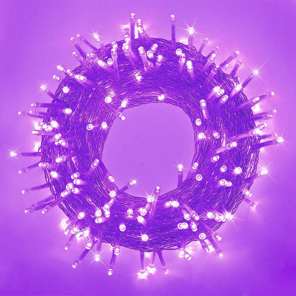 33 jalkaa ulko-/sisäkäyttöön tarkoitettu valosarja, 110 päivitettyä LED-valoa, violetti valo