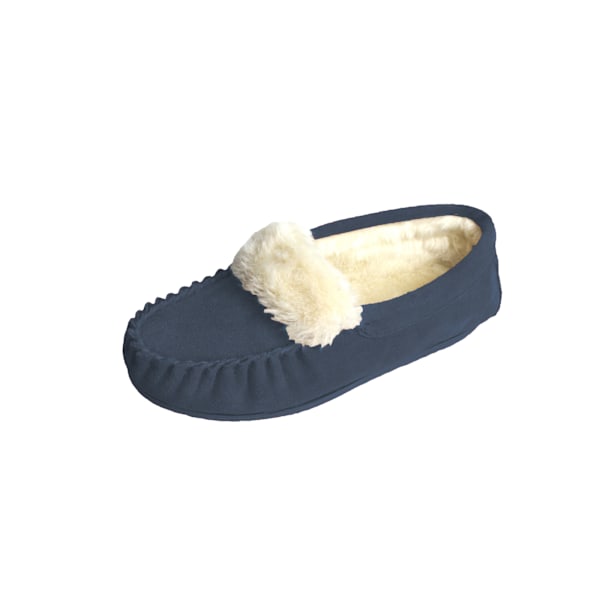 Eastern Counties Læder Dame/Dame Zoe Plysjforet Mokasiner Marineblå 5 UK Navy