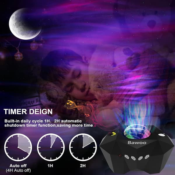 Stjerneprojektor Nordlys Stjerneprojektorlampe LED Nattlys-FA-