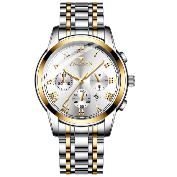 Herreklokker Vanntett Quartz Analog Sports Lysende Klokke C