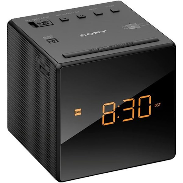 ICF-C1 Alarmur med LED-display - Sort