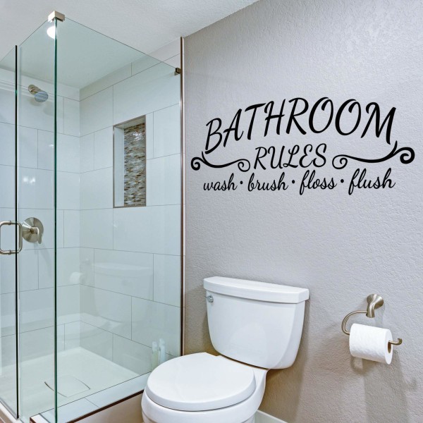 2 Pieces Bathroom Wall Decals Sticker Soak Relax Enjoy Bathroom