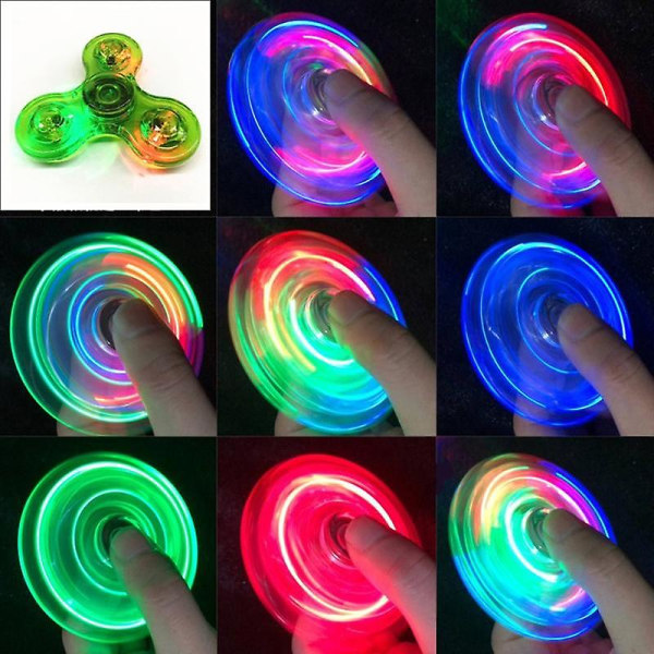 LED-valo Fidget Spinner Käsi Top Spinner EDC Spiner Sormi Stressin Lievityslelut Lapset Aikuisten Lelu