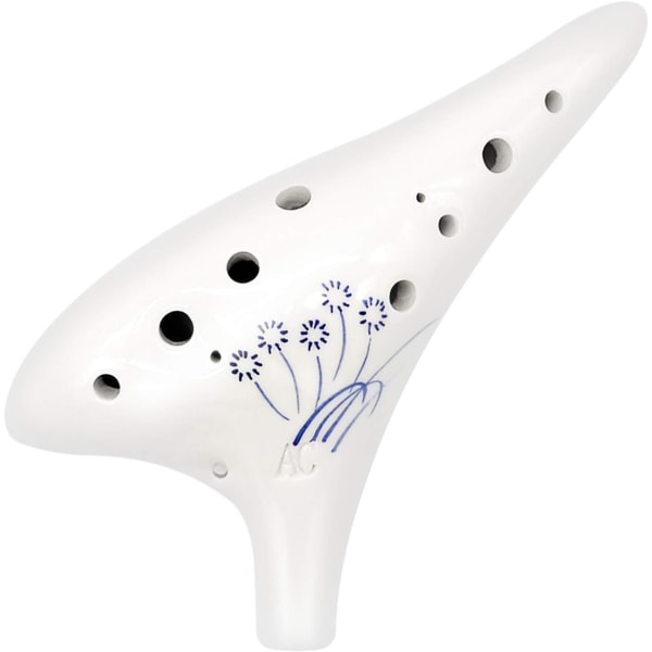 Ocarina 12 huller Alto C Keramik Ocarina Ocarinaer Perfekt Instrum