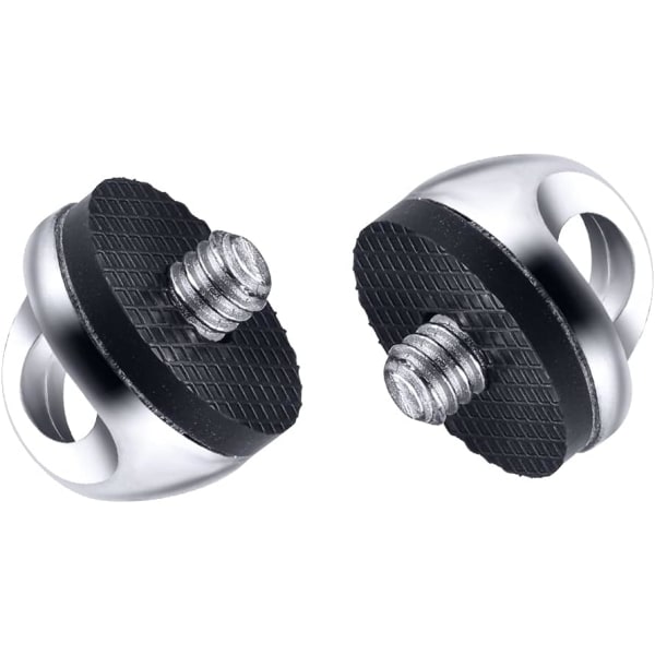 2pcs Quick Install Metal Screws for 1/4-20 Quick Release Camera