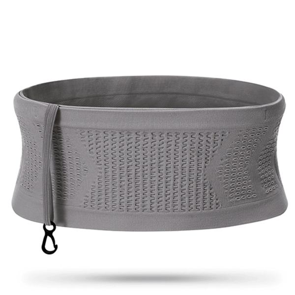 Multifunktionell stickad andningsbar dold midjeväska Bärbar Swe Grey Grey L
