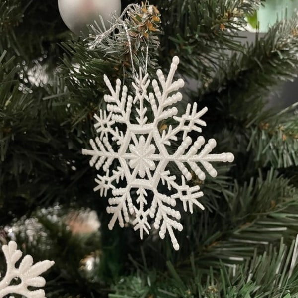 Julgranskulor Snöflingor - 12 st 81