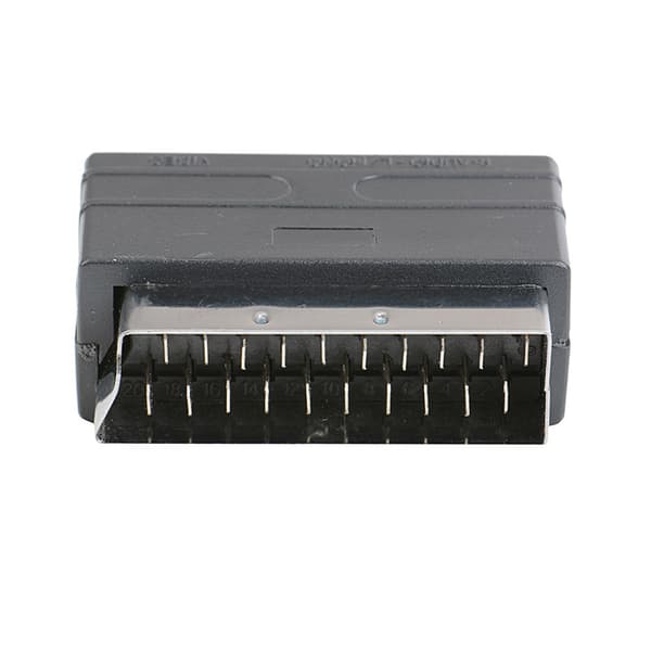 3RCA til SCART-adapter AV-kabelkonverterer, SCART Euro-plugg-FA-