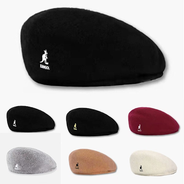 Kangol 504 Litteä Lippis Miesten Naisten Vapaa-ajan Berettit Hattu Talvi Newsboy Hatut Miehille Naisille #5 #5 #5 #5 L