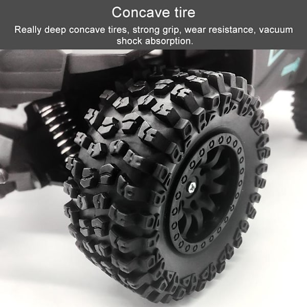 Radiostyrt Offroadbil / Lastebil - Svart - 30cm black 1612