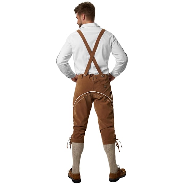 tectake Lederhose Steigerwald Brun Brown M