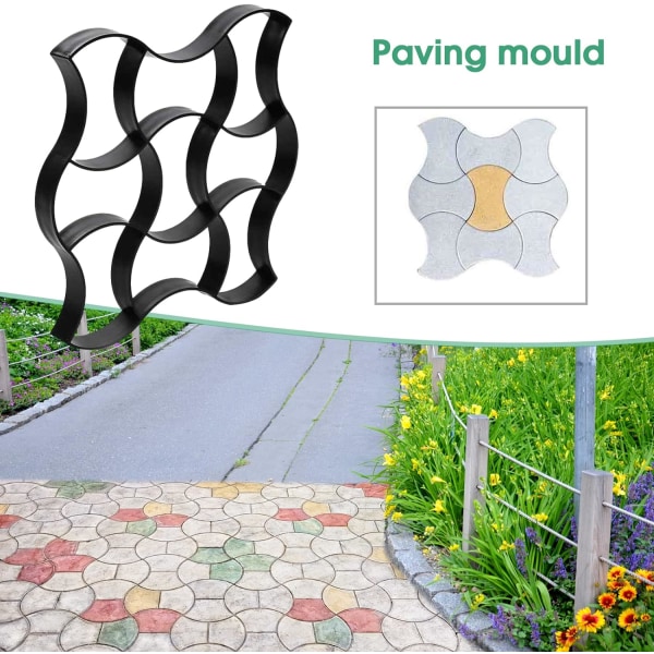 Plastic Paving Mould, Flooring Mold Manual DIY Paving Cement