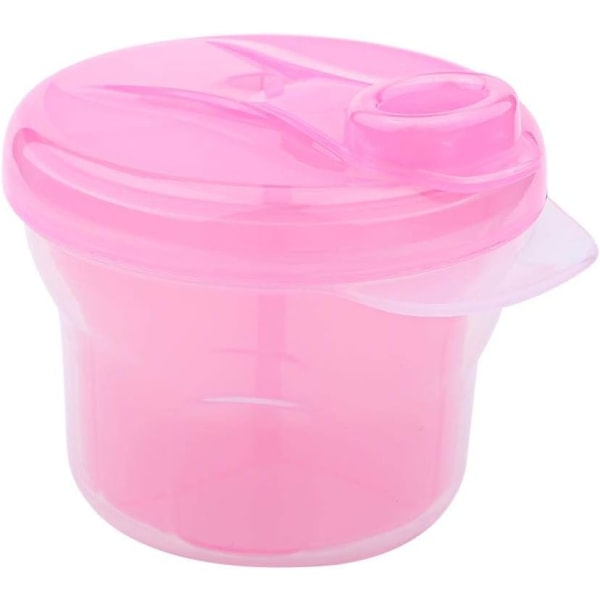 Mjölkpulverdispenser, bärbar dispenserbehållare (rosa)