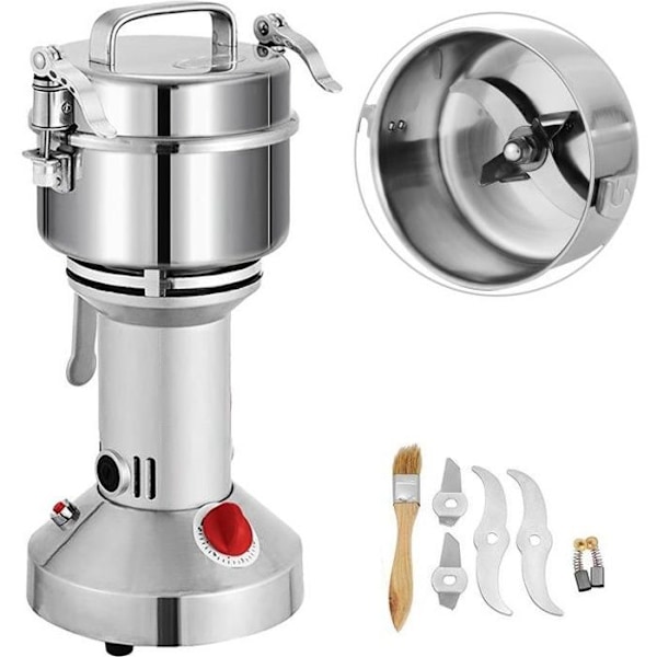 350g kaffekvern - VEVOR - rustfri elektrisk bønnekvern 26000rpm 1400W for kaffesojavete