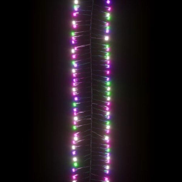 Ljusslinga med 2000 LED-kluster flerfärgad pastell 17 m P