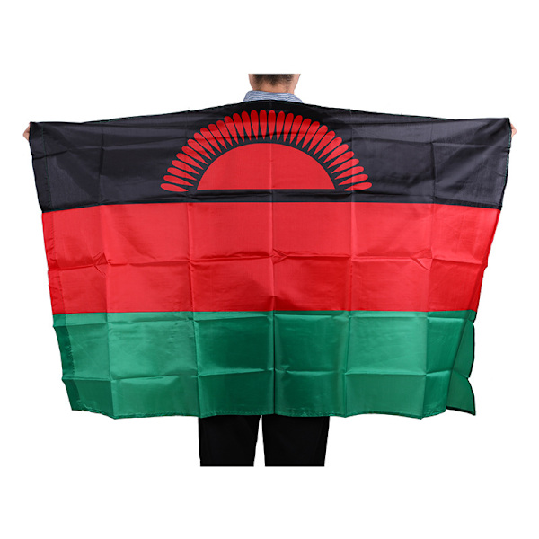 Real Madrid-flagg (VM 2022) (100 % polyester og størrelse 86*135) Malawi