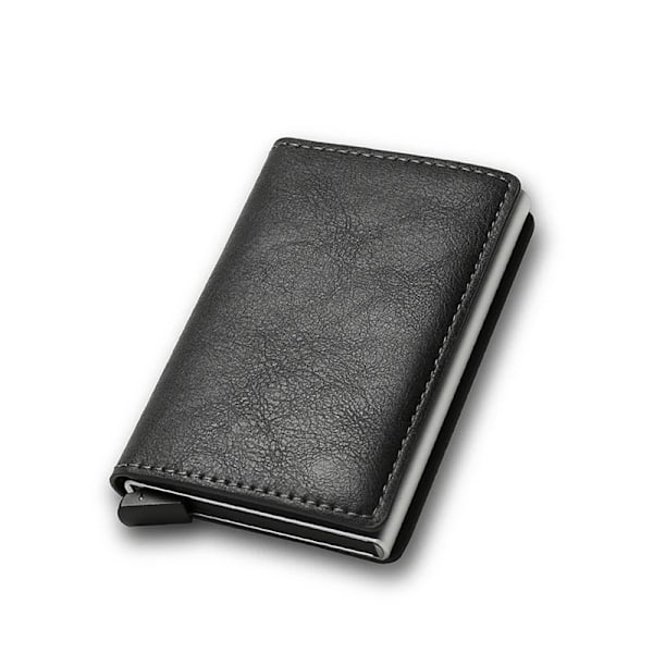 Kulfiber Kreditkortholder Punge Herrer Rfid Sort Magic Trifold Læder Smal Minipung Lille Pengepung Herretasker Grey