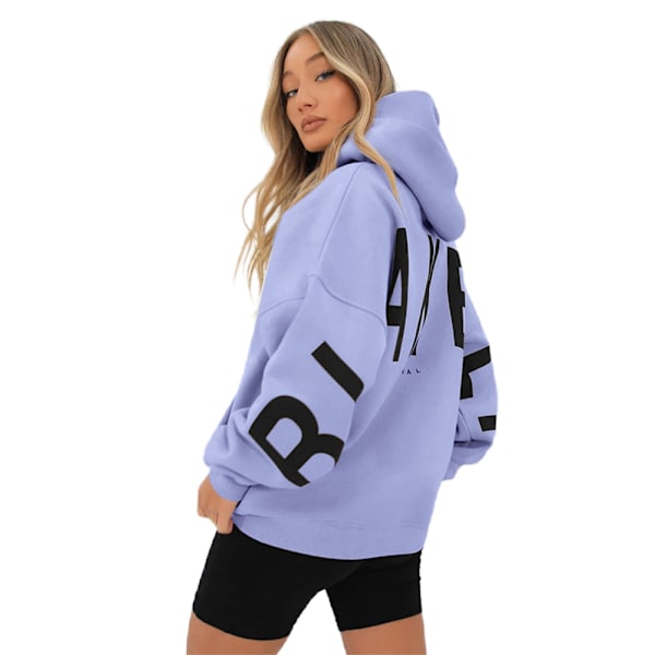 Blakely Hoodies Damtröja för Kvinnor Damhuvtröja Långärmad Tröja Jumper Casual Toppar Ljus Lila Light Purple M