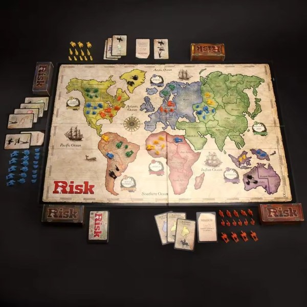 Hasbro Peli - Klassinen Risk Edition - Täydellinen