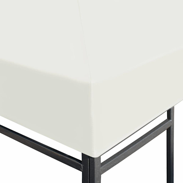 vidaXL Paviljongtak 310 g/m² 3x3 m gräddvit white 3600