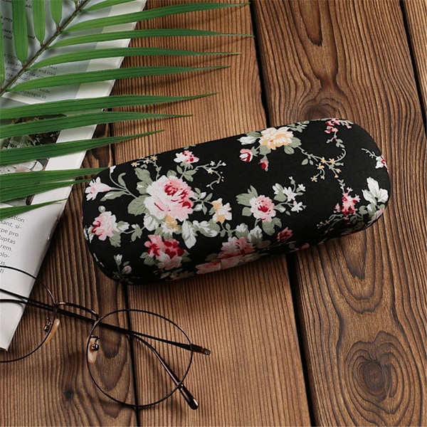 Brilleretui Solbriller Holder CASE BLOMMARBLOM sort black Flower-Flower