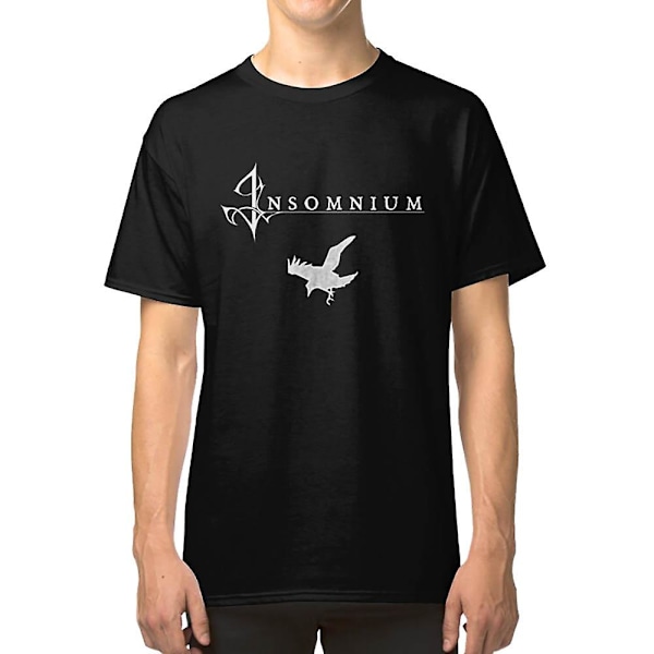 Insomnium T-shirt med kråklogo L