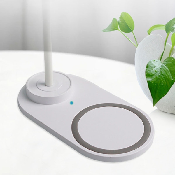 LED-skrivebordslampe med trådløs lader