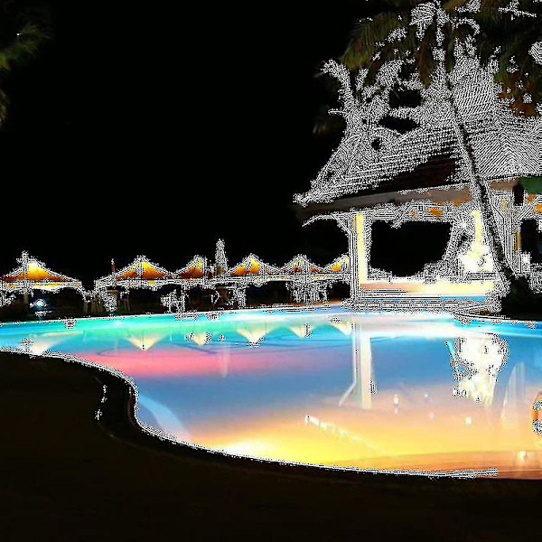 Led poolbelysning, 18w Par56 Rgb poolljus. Undervattensspotlight med fjärrkontroll poolbelysning, 12v AC/DC Ip68 vattentät poollampa Fe