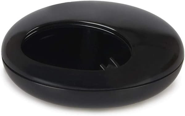 Pebble askfat med lock (svart)-FA-