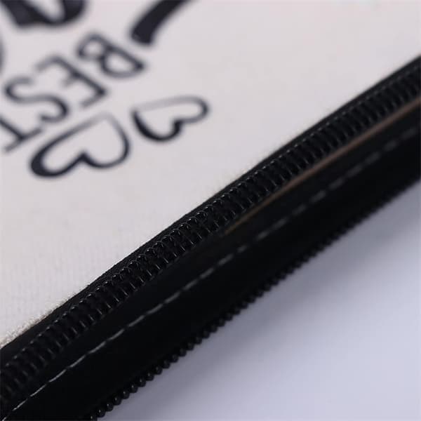 2 stk (Sort-21*12 cm) Lærred makeup taske, tomme penalhuse, M-FA-