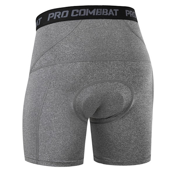 Miesten 3D-pehmustetut MTB-pyöräilyhousut hengittävät Harmaa Grey M