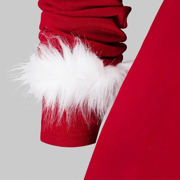 Voksen julgungkjole Fancy Dress Xmas Red Kostymer XL