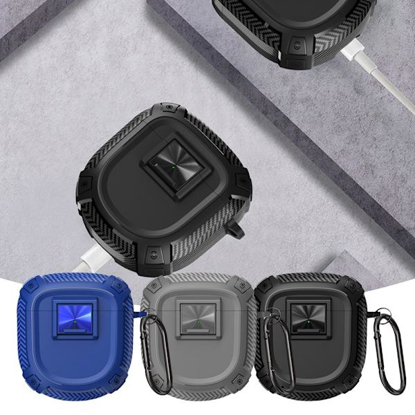 Hårdt etui til Bose QuietComfort Earbuds II/Earbuds 2 in-Ear-hovedtelefoner gray one-size